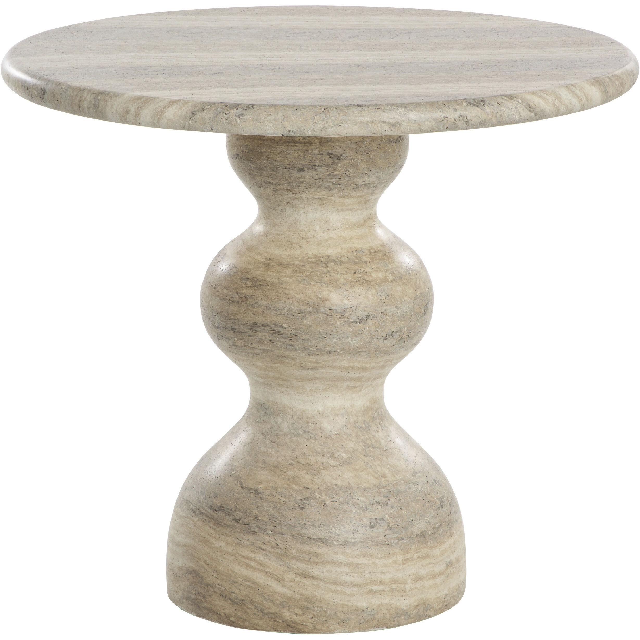 Raul 34 X 30 inch Travertine Look / Dune Outdoor Bistro Table